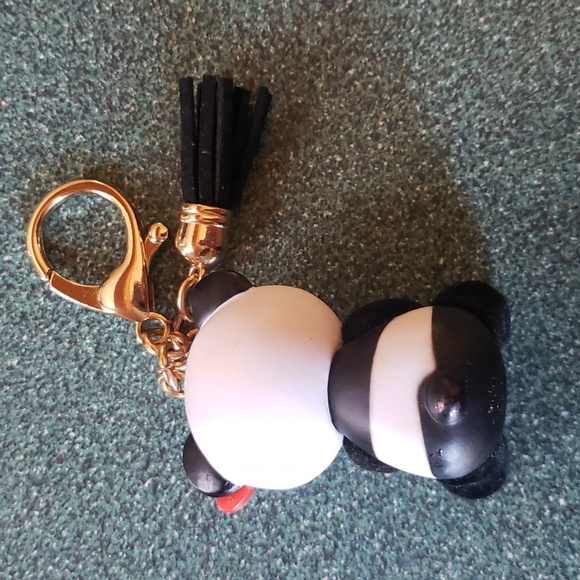 Beanie baby panda 🐼 key chain or bag charm - Picture 2 of 2